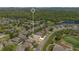 Aerial view showcasing home's location within a serene neighborhood surrounded by lush greenery at 10027 Hart Branch Cir, Orlando, FL 32832