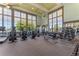 Community gym with treadmills, weight machines, and large windows offering views of the surrounding landscape at 15681 Panther Lake Dr, Winter Garden, FL 34787