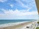 Ocean view from condo's terrace at 2401 S Atlantic Ave # D306, New Smyrna Beach, FL 32169