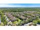 Community aerial view showcases the beautiful landscaping and pond within the development at 2898 Oakwater Dr # 2898, Kissimmee, FL 34747