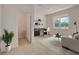 Bright office space with a modern desk, neutral tones and minimalist decor at 33343 Seattle Slew Dr, Sorrento, FL 32776