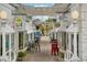 Quaint outdoor mall featuring unique shops, decorative lighting, and inviting seating areas and fountain at 33436 Seattle Slew Dr, Sorrento, FL 32776