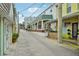 A charming street view with colorful buildings and brick-paved street at 33436 Seattle Slew Dr, Sorrento, FL 32776