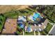 Aerial view of community pool, playground, and clubhouse for neighborhood residents at 3375 Hanging Tide St, Winter Garden, FL 34787