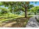 Scenic pathway and large tree with a view of the lake and lush landscaping at 3384 Corona Village Way # 202, Orlando, FL 32835