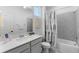 Bathroom featuring a shower/tub combination with modern finishes and a white vanity at 4911 Shady Pines Dr, St Cloud, FL 34772