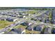 Neighborhood aerial view showcases modern homes and green spaces in a community at 5251 Meredrew Ln, St Cloud, FL 34771