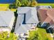 Birds-eye view of home showing roof and surrounding landscape at 543 Flower Fields Ln, Orlando, FL 32824