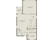 Layout of first-floor with gathering room, kitchen, cafe, and bedroom at 7006 Rosy Sky Ave, Orlando, FL 32829