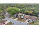 Aerial image showing multiple homes nestled in a lush green neighborhood at 122 Spreading Oak Ct, Sanford, FL 32773