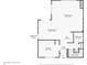 Detailed floor plan of first floor showcasing kitchen, living room, dining room, foyer, and bathroom at 122 Spreading Oak Ct, Sanford, FL 32773