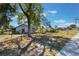 Property featuring a backyard, partial fencing, mature trees, and a clear view of neighboring homes at 1510 Chatsworth Ave, Deltona, FL 32738