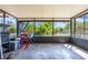 Large screened-in patio with plenty of space for your next party at 1510 Chatsworth Ave, Deltona, FL 32738