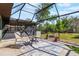 Inviting screened patio with ample seating, ideal for outdoor entertaining and relaxing at 1510 Chatsworth Ave, Deltona, FL 32738