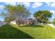 Expansive backyard featuring a well-maintained lawn and screened-in porch at 1521 Gants Cir, Kissimmee, FL 34744