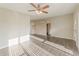Spacious living room with a ceiling fan, and neutral paint at 3706 Wade Rd, Orlando, FL 32808