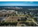 Wide aerial view of a large lot, showcasing its size and proximity to surrounding residences at 4550 Chandler Rd, Apopka, FL 32712