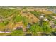 Aerial view of property showcasing lush greenery, house, and barn at 4550 Chandler Rd, Apopka, FL 32712