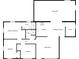 Home floor plan showing primary bedroom, two bedrooms, living room, kitchen, dining area, and utility room at 6003 W Harwood Ave, Orlando, FL 32835