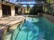 Enclosed pool with brick trim and surrounding patio, perfect for relaxing and entertaining outdoors at 736 Silverwood Dr, Lake Mary, FL 32746