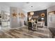 Stylish dining room with modern table and chairs, designer lighting, and contemporary decor at 13326 Fountainbleau Dr, Clermont, FL 34711