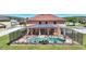 Private backyard with an enclosed pool and patio, perfect for outdoor entertaining and relaxation at 2629 Maggiore Cir, Kissimmee, FL 34746