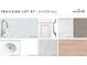 Selection of interior finishes, including countertops, backsplash, tile, and carpet for Trailside Lot 47 at 30108 Misty Pines Rd, Mount Dora, FL 32757