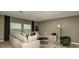 Spacious living room featuring contemporary decor, neutral tones, and large windows for ample natural light at 404 Wayland Dr, Haines City, FL 33844