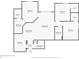 First floor layout featuring bedrooms, bathrooms, living room, dining room, kitchen, foyer, and laundry room at 5578 Metrowest Blvd # 310, Orlando, FL 32811