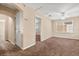 Comfortable bedroom with neutral walls, a ceiling fan, and plush carpeting at 778 Gainer Way, Winter Springs, FL 32708