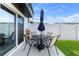 Cozy patio area with outdoor seating and a table, ideal for relaxation and entertaining guests at 808 Grandin St, Davenport, FL 33837