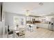 Bright kitchen and breakfast area featuring a modern design and backyard views at 825 Keats Ave, Orlando, FL 32809