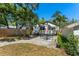 Charming backyard features a patio with table, lush greenery, and access to the house with sliding doors, perfect for relaxation at 1638 Mount Vernon St, Orlando, FL 32803