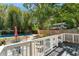 Spacious backyard with a pool, accessed from the wood deck, perfect for outdoor relaxation and entertainment at 1638 Mount Vernon St, Orlando, FL 32803