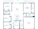 Open-concept floorplan with a spacious great room, kitchen, and private Primary suite at 307 Corsica Ct, Kissimmee, FL 34758