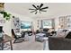Spacious living room with comfortable seating, modern decor, and entertainment setup at 312 Inman Blvd, Winter Haven, FL 33881