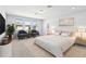 Bright main bedroom featuring recessed lighting, sitting area and large windows at 3121 Buffington Pl, Oviedo, FL 32765