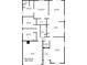 Detailed floor plan showcasing the layout of a home, including the kitchen, bedrooms, and living spaces at 3199 Quail Dr, Deltona, FL 32738