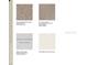 Sample of available home finishes including carpets, tile, cabinets and quartz countertops at 4741 Cloister St, Kissimmee, FL 34758