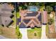 Aerial shot of a home's roof outfitted with solar panels at 475 Pitt St, Clermont, FL 34711
