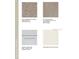 Selection of interior finishes including carpet, flooring, cabinets, and quartz countertop samples at 4770 Cloister St, Kissimmee, FL 34758