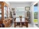 Comfortable dining area with natural light and views of the backyard at 5052 Blanchard Ct, St Cloud, FL 34772