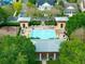 Birds-eye view of the community pool and amenities at 1563 Common Way Rd, Orlando, FL 32814