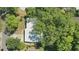 An overhead view showcases the property's roof and lush surrounding greenery, providing privacy and shade at 2012 Loch Berry Rd, Winter Park, FL 32792