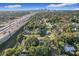 Aerial view of a residential neighborhood with convenient access to the highway and city skyline at 2509 Formosa Ave, Orlando, FL 32804
