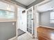 Entryway with French doors and an open view into the adjacent bedroom at 2509 Formosa Ave, Orlando, FL 32804