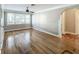 Spacious living room features hardwood floors, many windows, and neutral paint at 2509 Formosa Ave, Orlando, FL 32804
