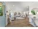 Bright and open living room with hardwood floors, featuring ample seating and stylish decor at 2922 Carmia Dr, Orlando, FL 32806