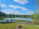 Scenic view of a serene lake with a clear blue sky and cityscape in the distance at 1000 Elmwood St, Orlando, FL 32801