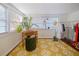 Bright office space with a patterned rug and vintage furniture at 1000 Elmwood St, Orlando, FL 32801